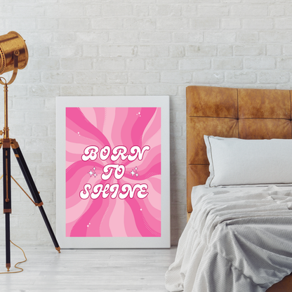 Born to Shine I Groovy Wall Art